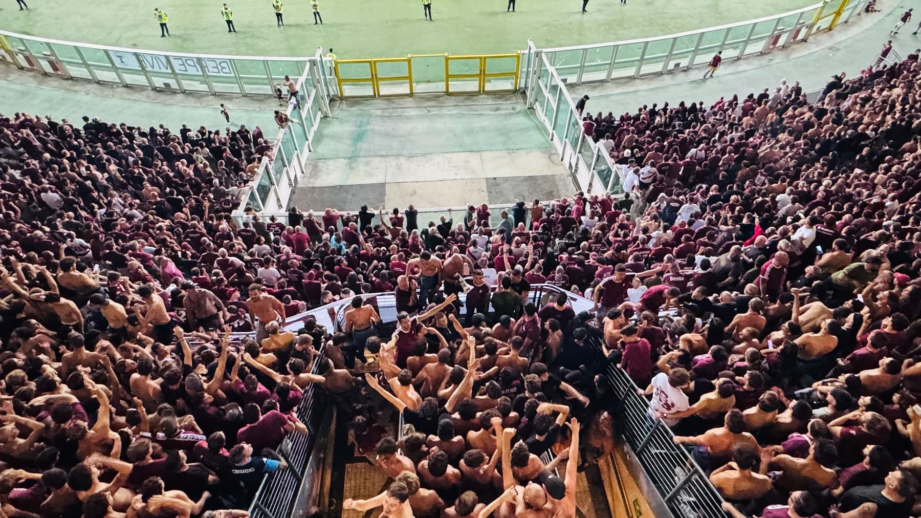 Granata supporters at Torino–AC Milan